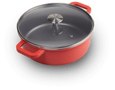 Cacerola CINCO By Lamex 24 Cm Roja De Aluminio Fundido